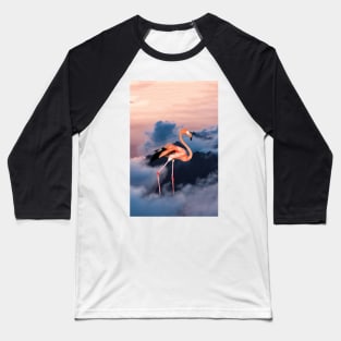 Sky Flamingo Baseball T-Shirt